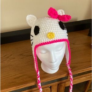 Handcrafted crochet child’s hat.